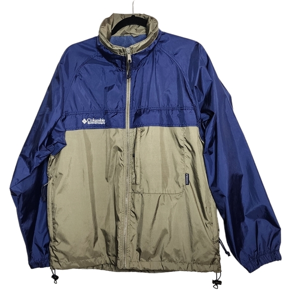 Columbia Blue and Tan Windbreaker - Picture 7 of 16